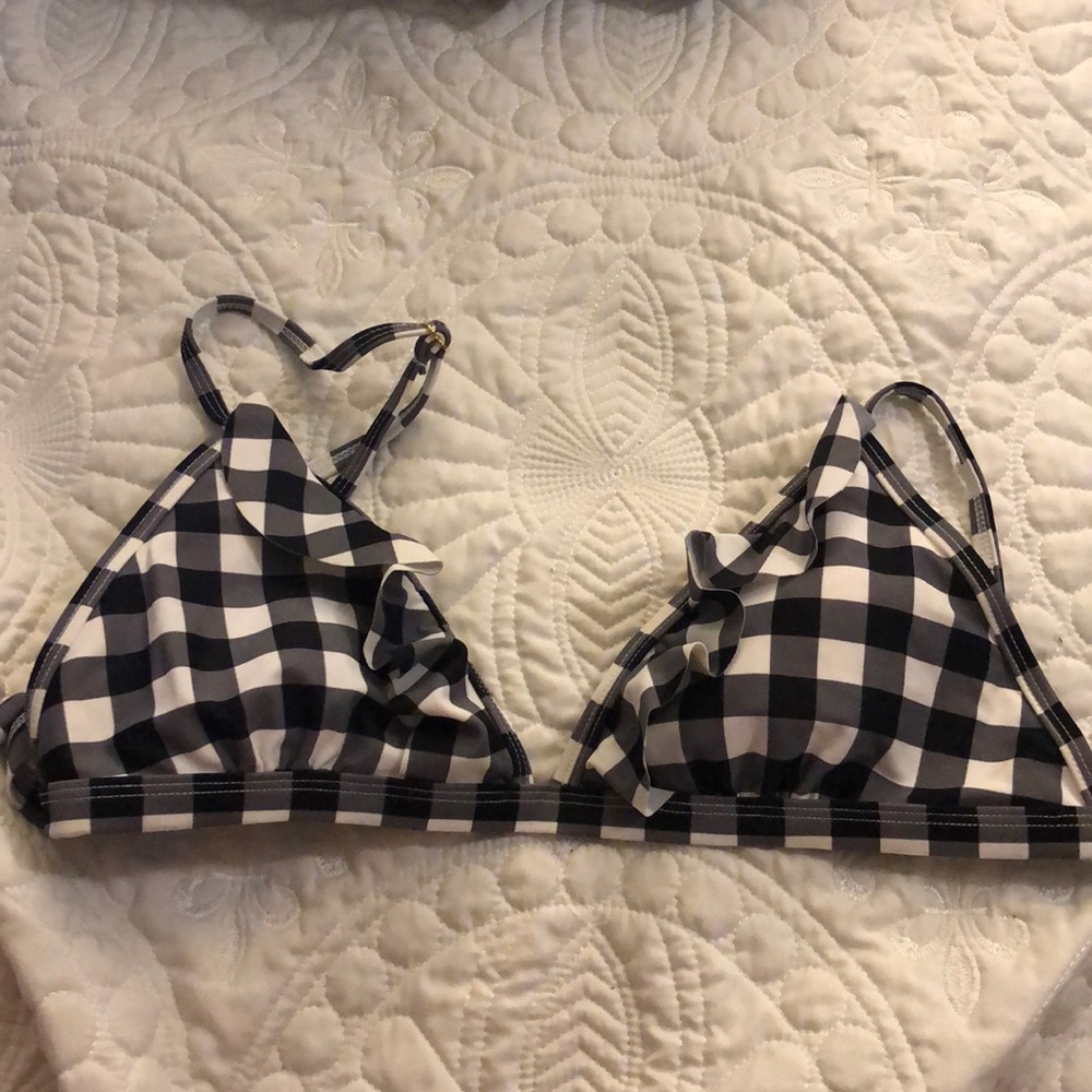 Buffalo print bikini top
